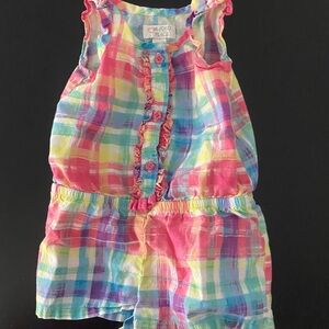 The Children's Place Vibrant Plaid Romper